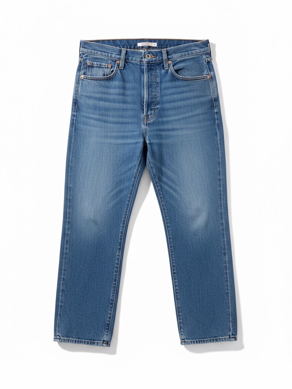 Levi’s Premium Denim Ribcage Skinny Button Fly Cropped Jeans